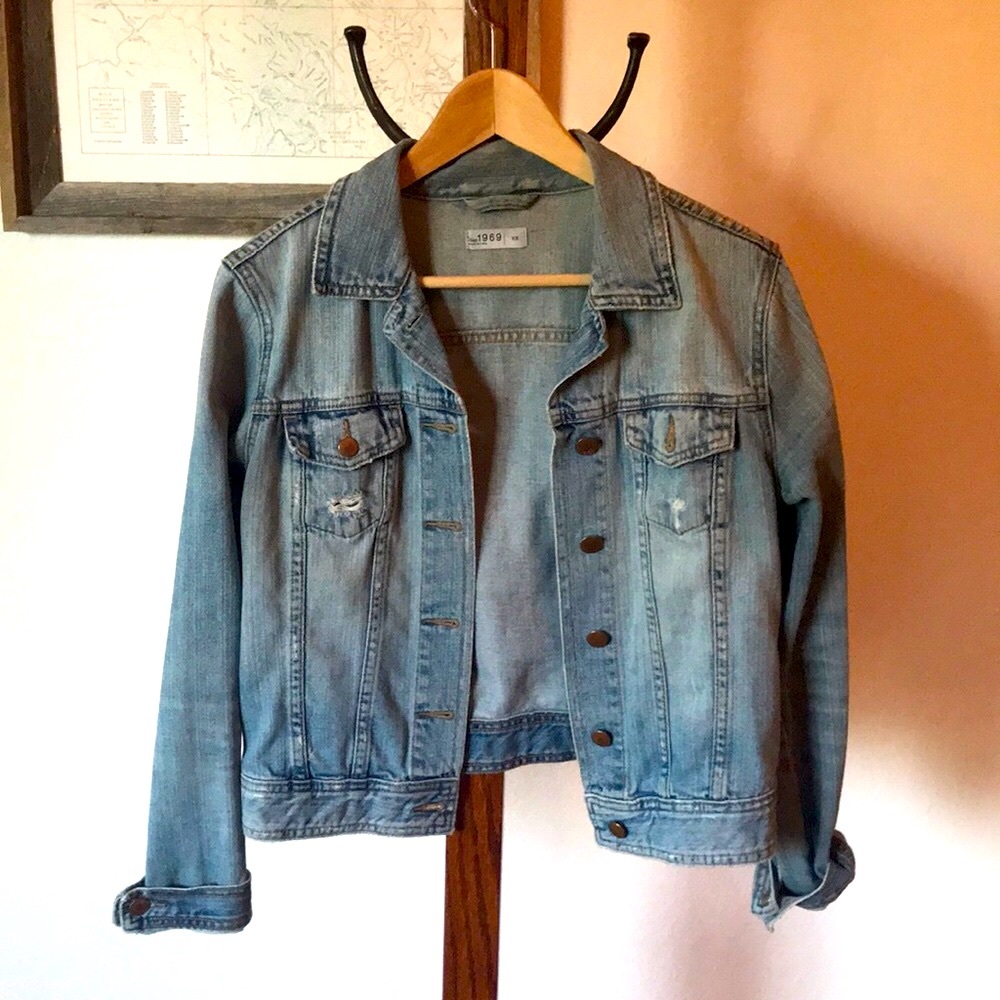 Gap 1969 Vintage Look Denim Blue Jean Jacket XS